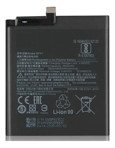 Bateria Bp41 Para Xiaomi Mi 9t K20 Bp41 Con Garantia 100%