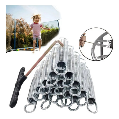 Resortes Para Trampolín-brincolin 14cm 15 Pcs Y Gancho En T | Meses sin interés