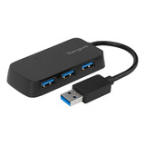 Targus 4-port Usb 3.0 Hub (ach124us), Negro Nodo Concentrad.