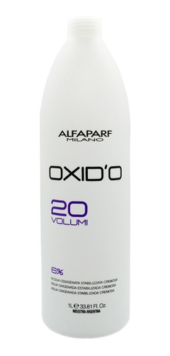 Alfaparf Oxidante 20 Volúmenes Para Tintura Color 1000ml 6c