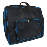 Capa Bag Acordeon, Gaita, Sanfona 120 Baixos Luxo Vivo Azul