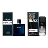 Kit 2 Perfume Contratip Bleu De E 12 Viip Black Importado