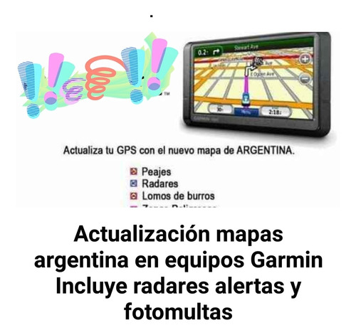 Actualización MapaArgentino En Equipos Garmin 