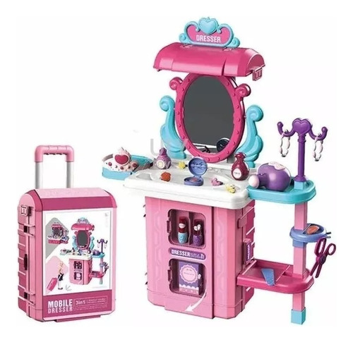 Maquillaje De Niña Maquillaje Para Niñas Maleta Tocador 3en1