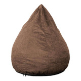 Puff Confort Pera Suede Marrom Claro 90 Cm