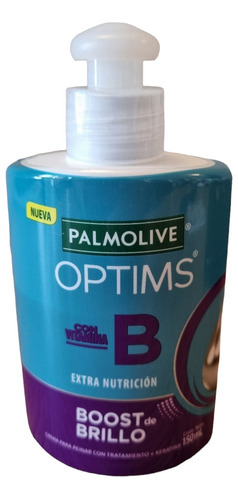 Crema Para Peinar Optims Keratina + Vitamina B Boost Brillo