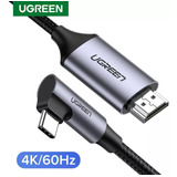 Cabo Usb C Para Hdmi Thunderbolt 3 4k 1080p 60hz