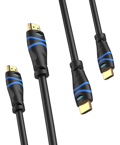 2 Cables Hdmi Bluerigger, 8 K, 60 Hz, Hdr, 4 K, 120 Hz, 48 G