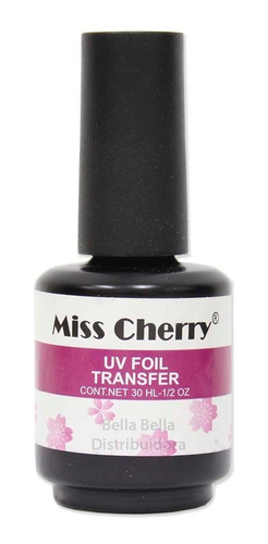 Pegamento Uv  Para Papel Foil Transfer Uñas Miss Cherry 