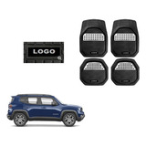 Tapetes 4pz Charola 3d Logo Jeep Renegade 2023 A 2024 2025