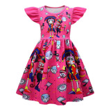 Vestido Infantil Digital Circus Magic Number Pamny Para Niña