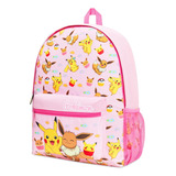 Mochila Pokémon Para Niños, Niñas Y Adolescentes, Pikachu Ee