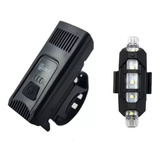 Farol Lanterna Bike Led Usb Recarregavel Mais Vista Light