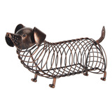 Soporte De Corcho Para Vino Dachshund, Moderno Y Realista, A