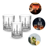 Vasos De Whisky En Vidrio Grabado De Colección X3 Unidades