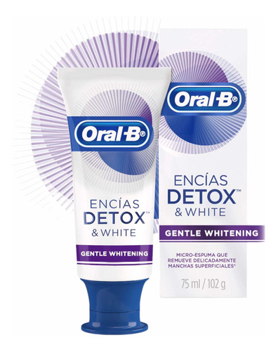 Pasta Dental Encías Detox & White Quita Manchas Oral-b 75 Ml