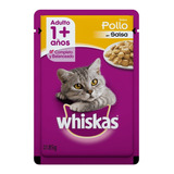 Caja Whiskas 12sobre Adulto Pollo Salsa 85 G Pouch Envcabasc