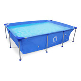 Alberca Piscina Armable Acero Rectangular 265x182x66cm