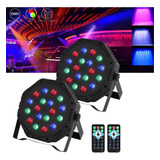 Cañon De Leds Rgb 18x1 2pzs Audio Rítmico Multicolor Dmx