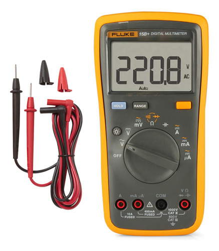 Fluke F15b+ - Multímetro Portátil Digital (4000 Cuentas)