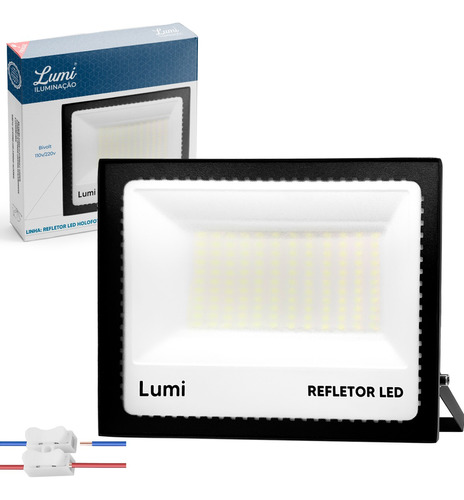 Luminária Refletor Holofote Super Led 400w Ip65 Bivolt Lumi