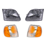 2 Faros + 2 Cuartos Depo F-150 Del 1997 Al 2004