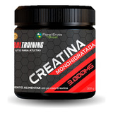 Creatina Monohidratada 300g 100% Pura Floral Training Atleta Sabor Sem Sabor