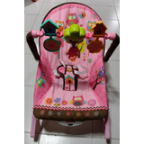 Silla Mecedora Para Bebé Fisher-price X7032 Búho Rosa Usada