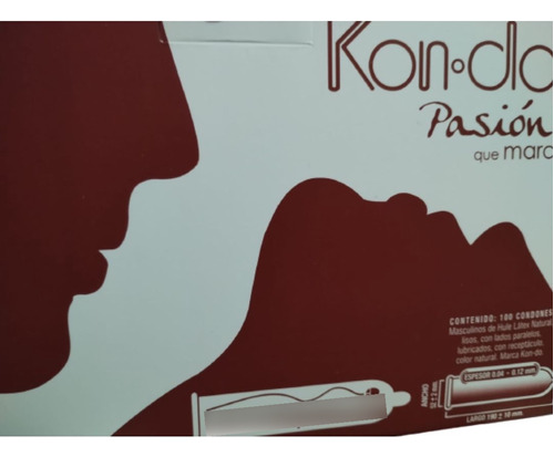 300 Condones Kondo-pasion Preservativo Masculino Lubricados 