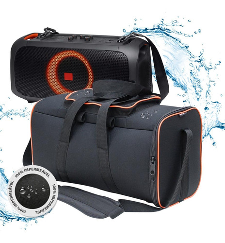 Case Estojo Bag P/ Jbl Partybox On The Go Almofadada Premium