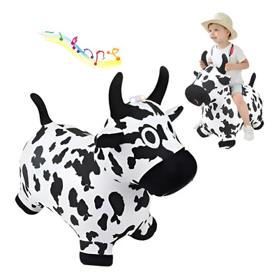 Montable Caballo Brinca Con Luz Y Sonido Inflable De Felpa | Meses sin interés