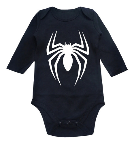 Body Bebe Manga Larga Hombre Araña Spider Man