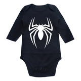 Body Bebe Manga Larga Hombre Araña Spider Man