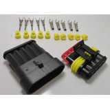 Conector Automotivo 5 Vias (selado/impermeável) Kit 10 Peças