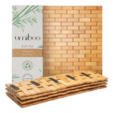 ~? Alfombra De Baño De Bambú Umiboo (24 X 16 Pulgadas, Media