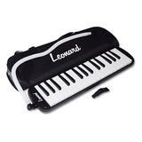 Flauta Melodica De 32 Notas Teclas Piano Leonard Negra