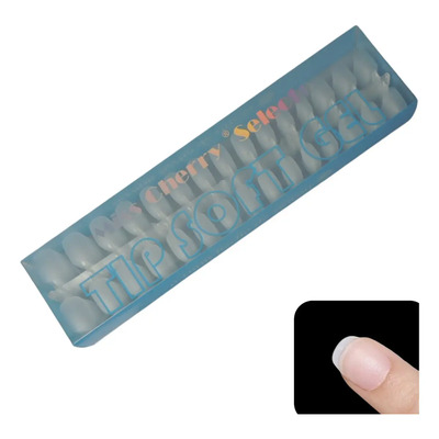 Tips De Soft Gel Completo Matte Miss Cherry 240pz Color Mate Cuadrado Oval | MercadoLibre