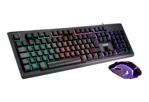 Combo Gamer Teclado Y Mouse Noga Nkb-089 Usb Retroiluminado