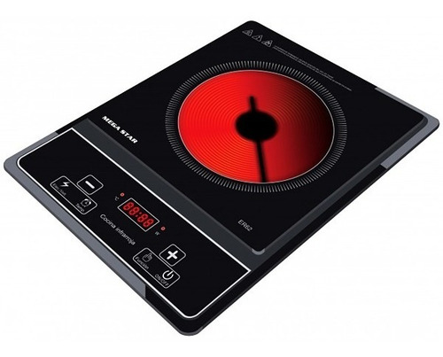 Fogão Cooktop Elétrica Megastar Er62 2.000 Watts 220v Cor Preto