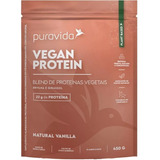 Vegan Protein Proteína Vegetal Sabor Vanilla 450g Puravida