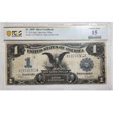 Nota $1 Dólar Antigo 1899 - 100% Genuíno Pcgs Águia Negra