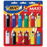 Pack X 3 Unid. Encendedor  Maxi J6liso 1 Un Bic Fosforos /