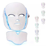 Máscara Con Cuello Led 7color Antiarrugas Rejuvenece Acne