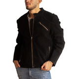 Campera De Cuero Gamuzado De Hombre- Art: Dogo