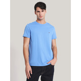 Polera Essential Cotton C-neck Celeste Tommy Hilfiger