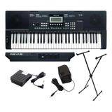 Kit Teclado Musical 61 Teclas Sensitivas Roland Revas Kb-330