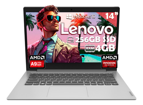 Laptop Lenovo Ideapad 1 Amd A9-9420e 256gb Ssd 4gb Ram