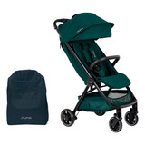 Coche Compacto Tipo Maleta Para Bebe Nuna Trvl Color Azul Petróleo