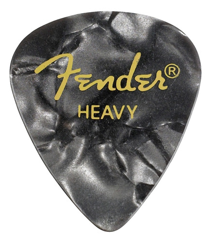 Púas Guitarra Fender 351 Premium Celluloid Heavy Black X12