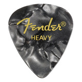 Púas Guitarra Fender 351 Premium Celluloid Heavy Black X12